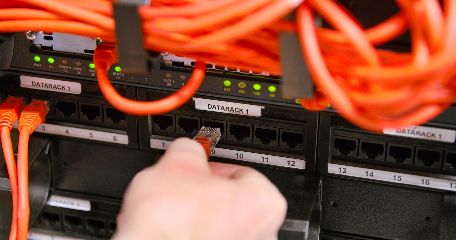 IT technician working on restaurant network segmentation
